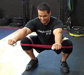banded squat