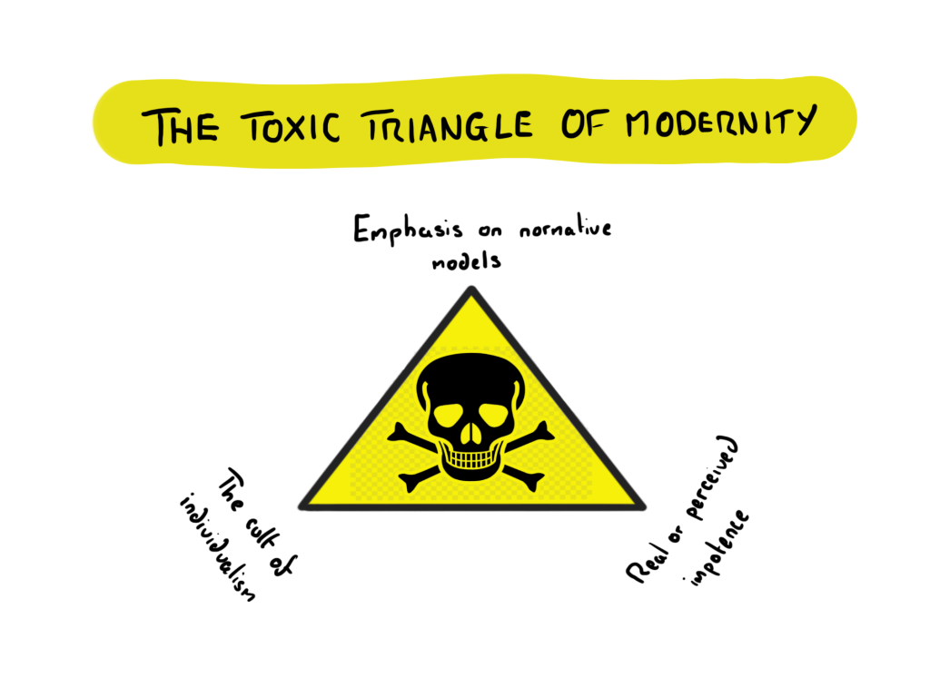 Toic Triangle The toxic triangle of modernity – Swell & Cut